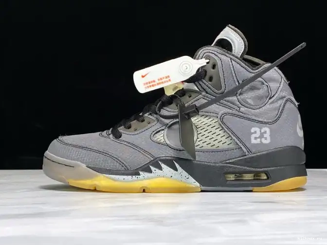 Rep MAX Air Jordan 5 Black CT8480-001 Off-White x 0619